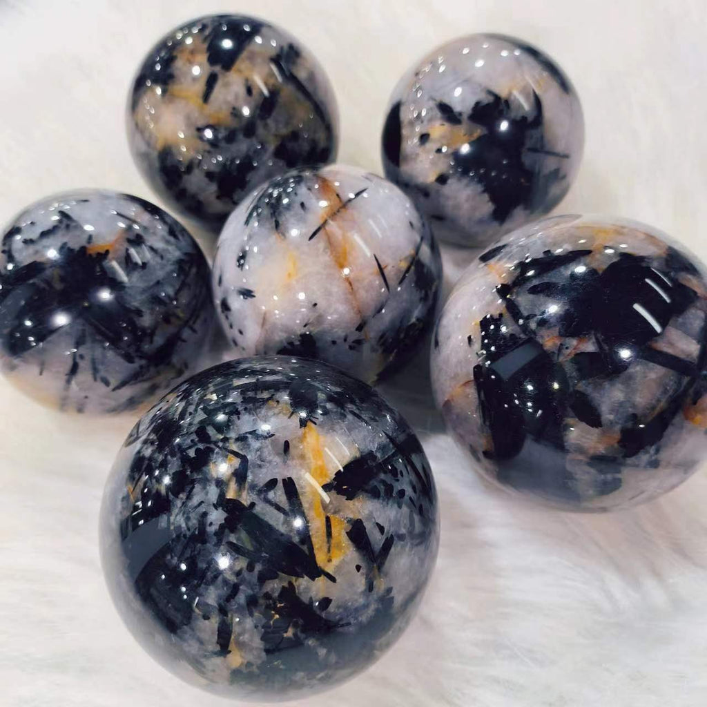 Black Tourmaline Spheres