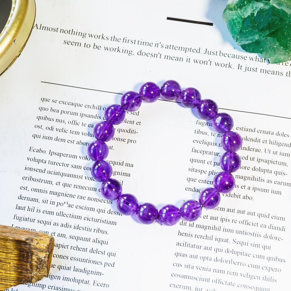 Amethyst Beaded Bracelet