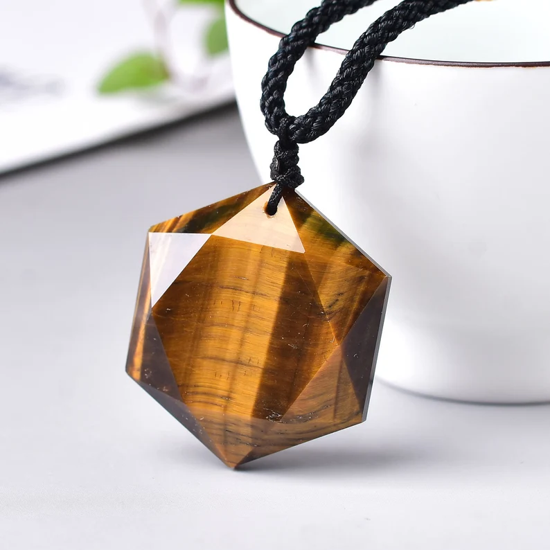 Tiger Eye  Crystal Ornament Pendants