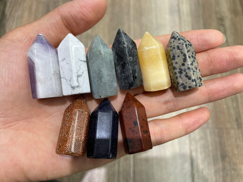 High quality natural gemstone tower 3cm quartz crystal point for crystal