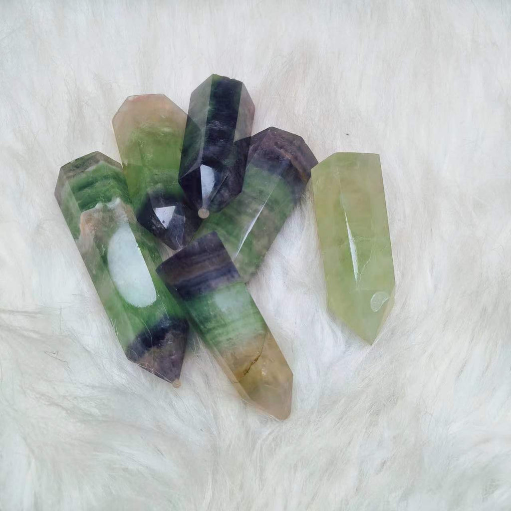 Blue-green fluorite Tower