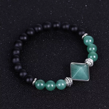 Load image into Gallery viewer, crystal bead pyramid bracelet