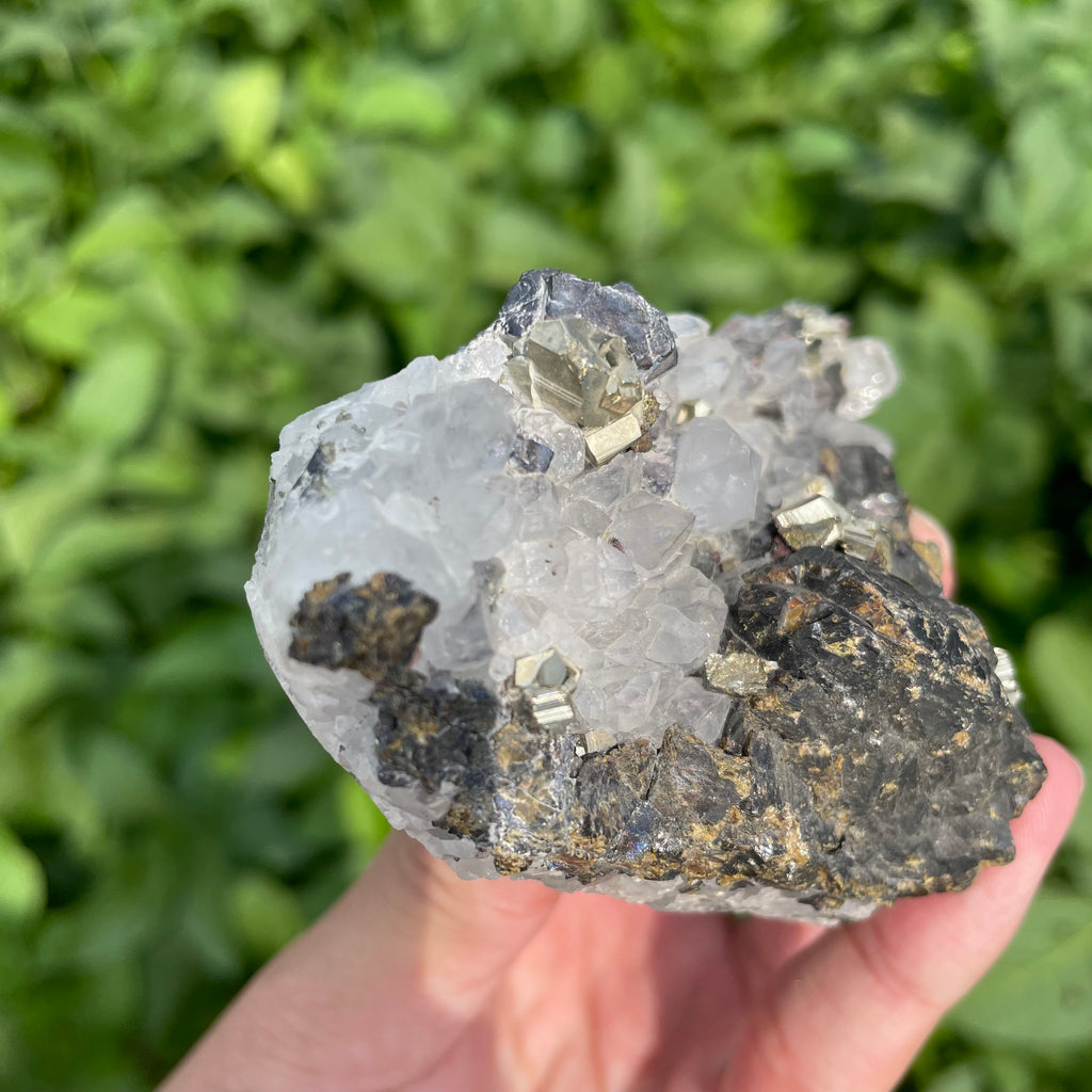 #SP49 Clear QUartz With Pyrite