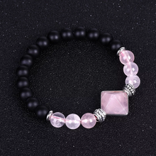 Load image into Gallery viewer, crystal bead pyramid bracelet