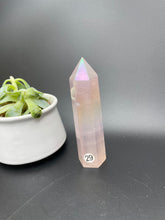 Load image into Gallery viewer, Aura rose quartz tower