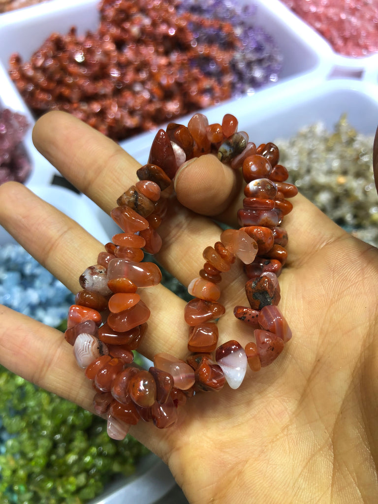 Irregular Natural Stone Bracelet Crystal