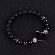 Load image into Gallery viewer, crystal bead pyramid bracelet