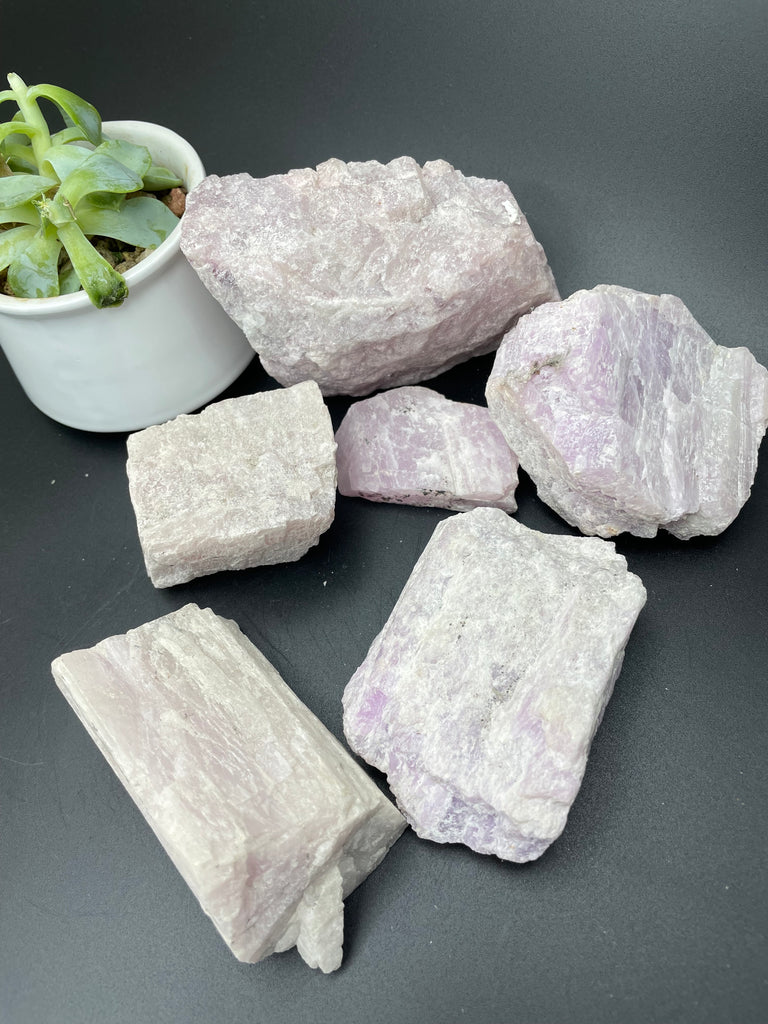 Natural Rough Kunzite Crystal - Raw Natural Gemstones