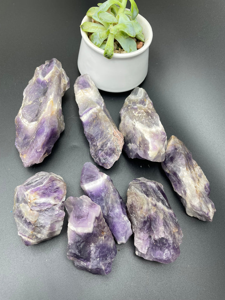 Natural Rough Amethyst Crystal-Raw Natural Gemstones