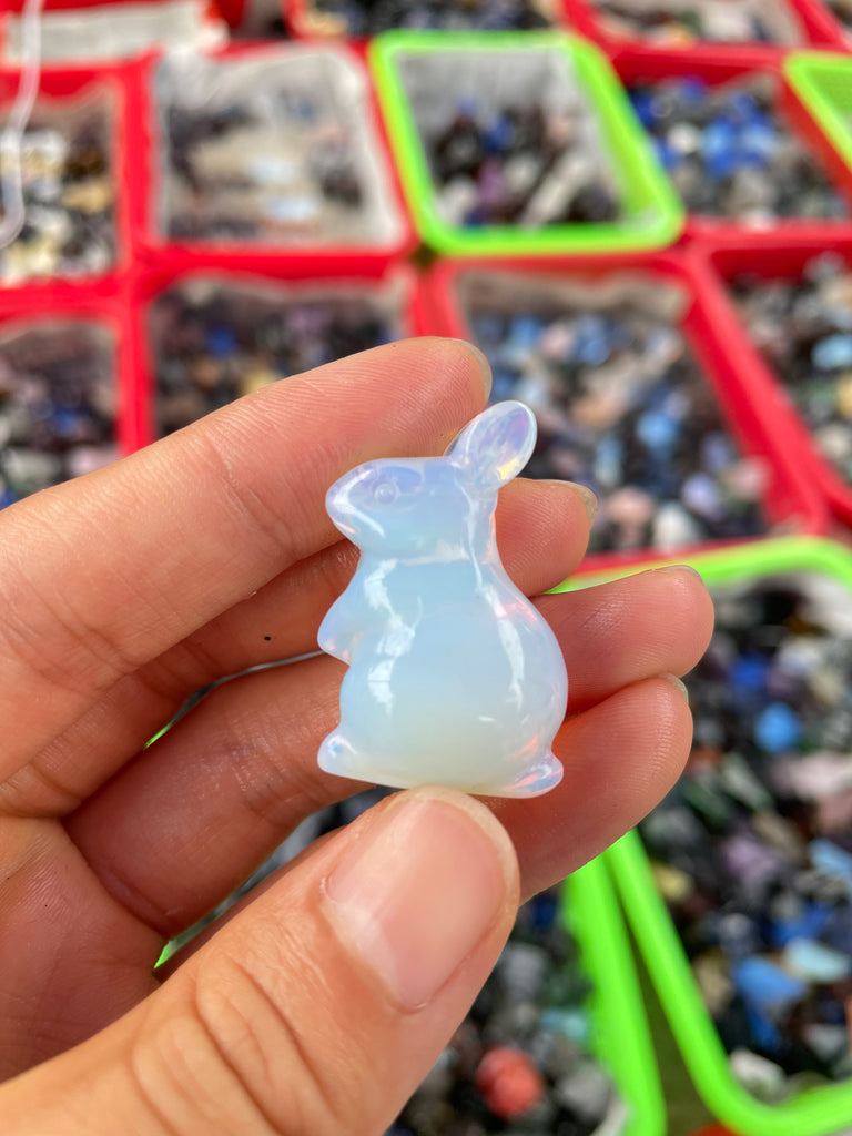 3cm Rabbit carvings Natural Crystal-Crystal  Wholesale